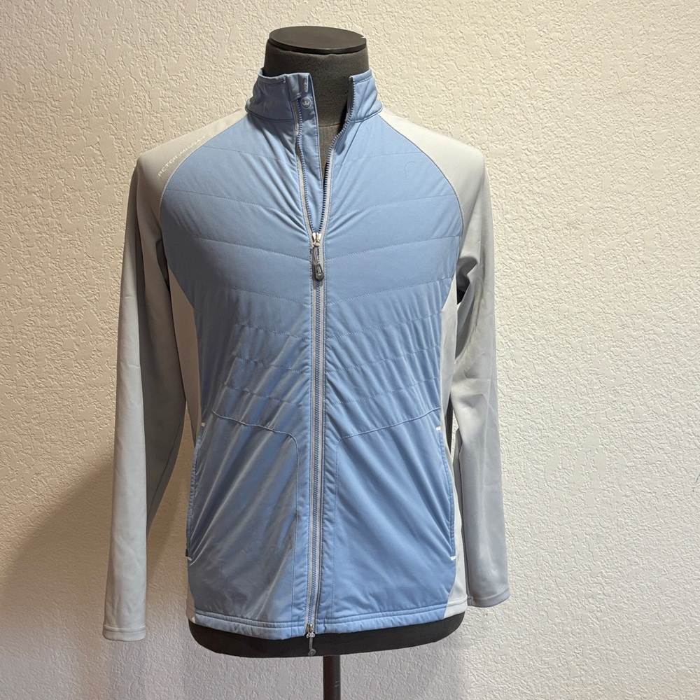 Peter Millar Sky Blue and Light Gray Jacket